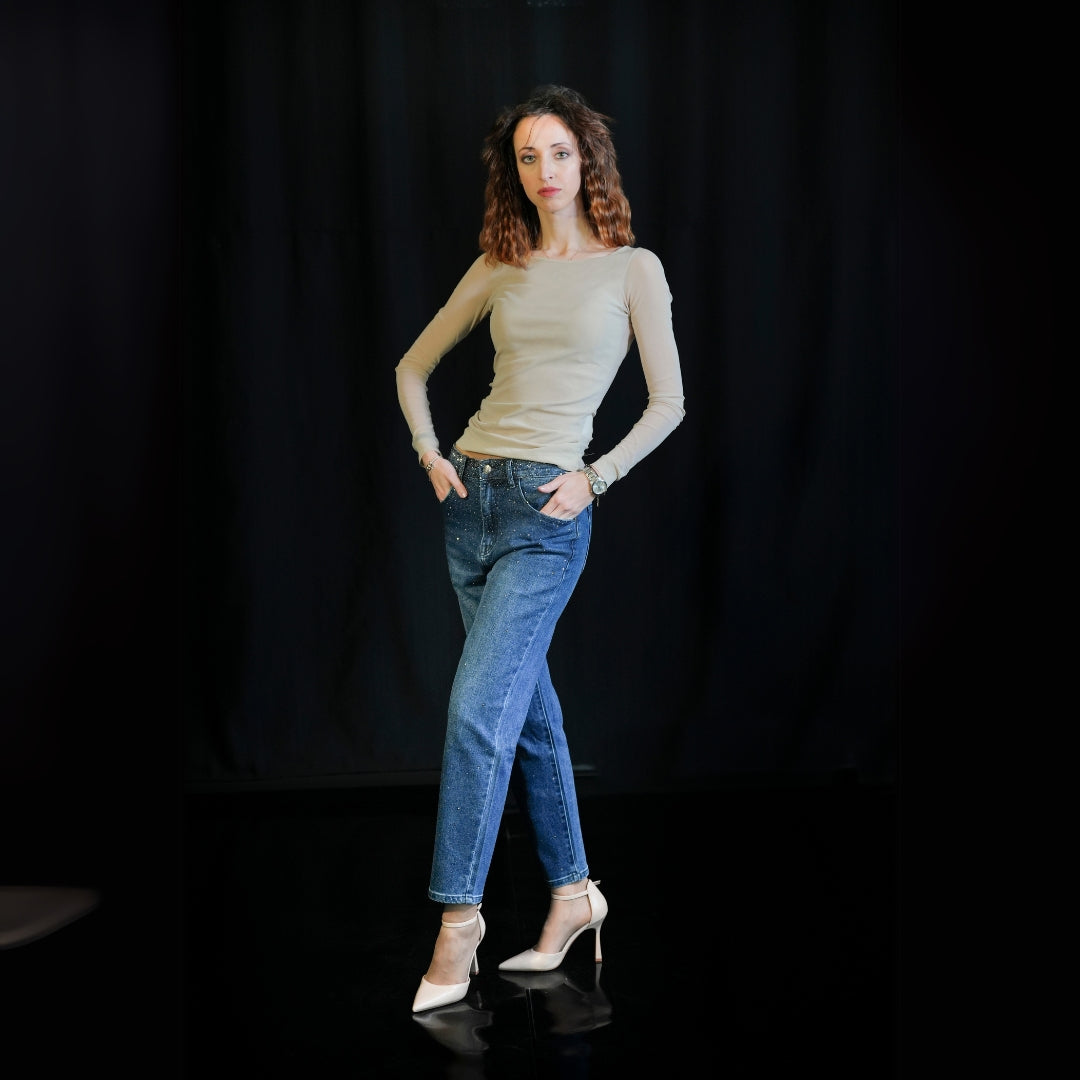 Jeans Building Strass