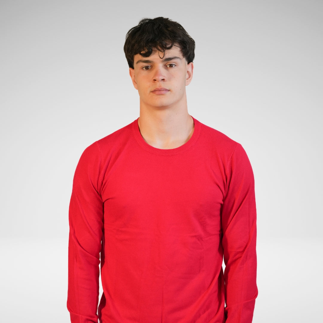 Maglione collo a Giro a maniche Lunghe