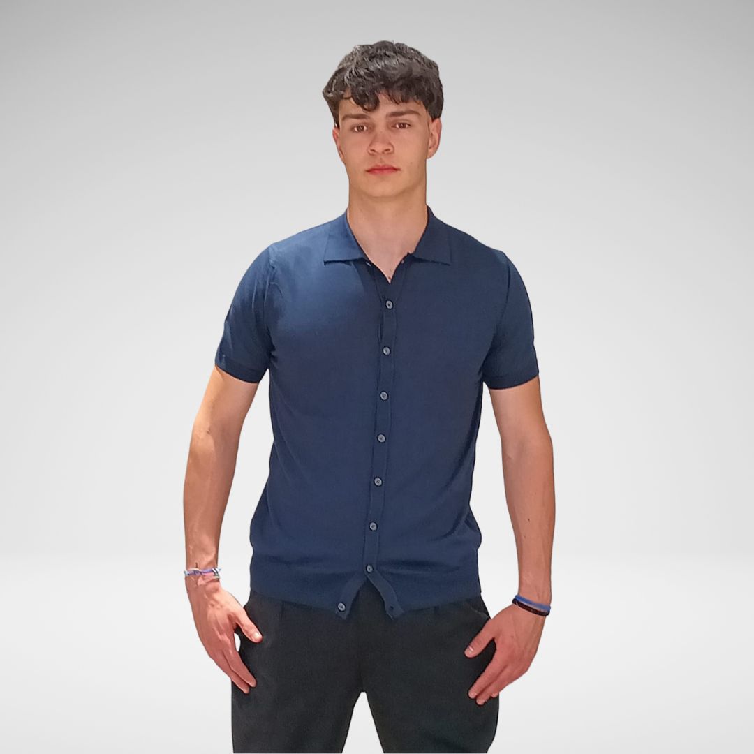 MEM512 - Polo Camicia Manica Corta
